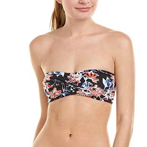 Tart Floral Front Twist Bandeau 2-Piece Bikini with Side Tie Bikini Bottoms - Picture 5 of 10